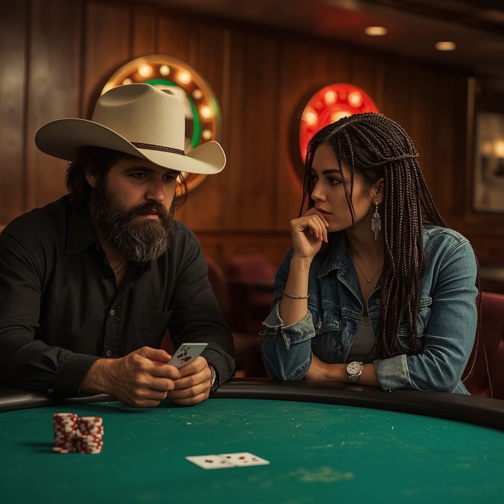 photo de deux joueurs de poker sur AZUR CASINO