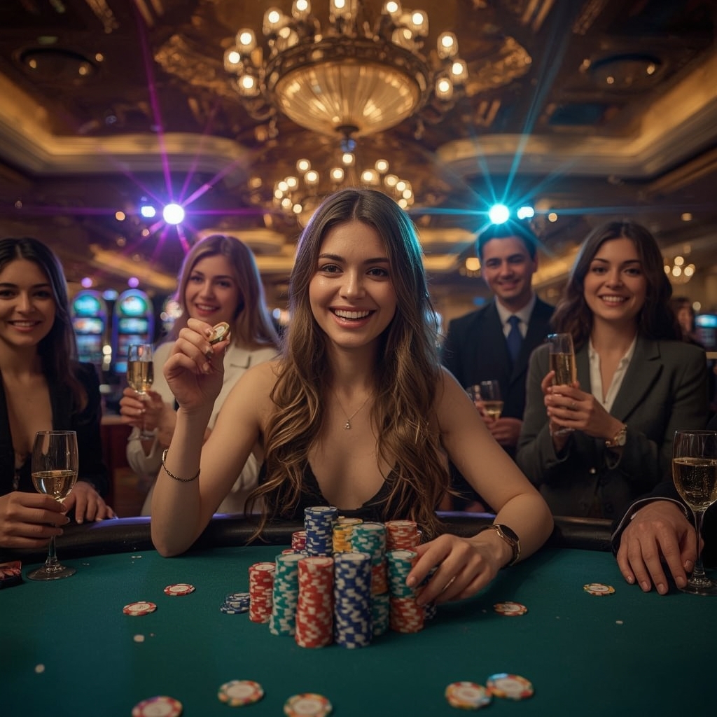 bonus dans les mains d'un joueur au casino AZUR CASINO