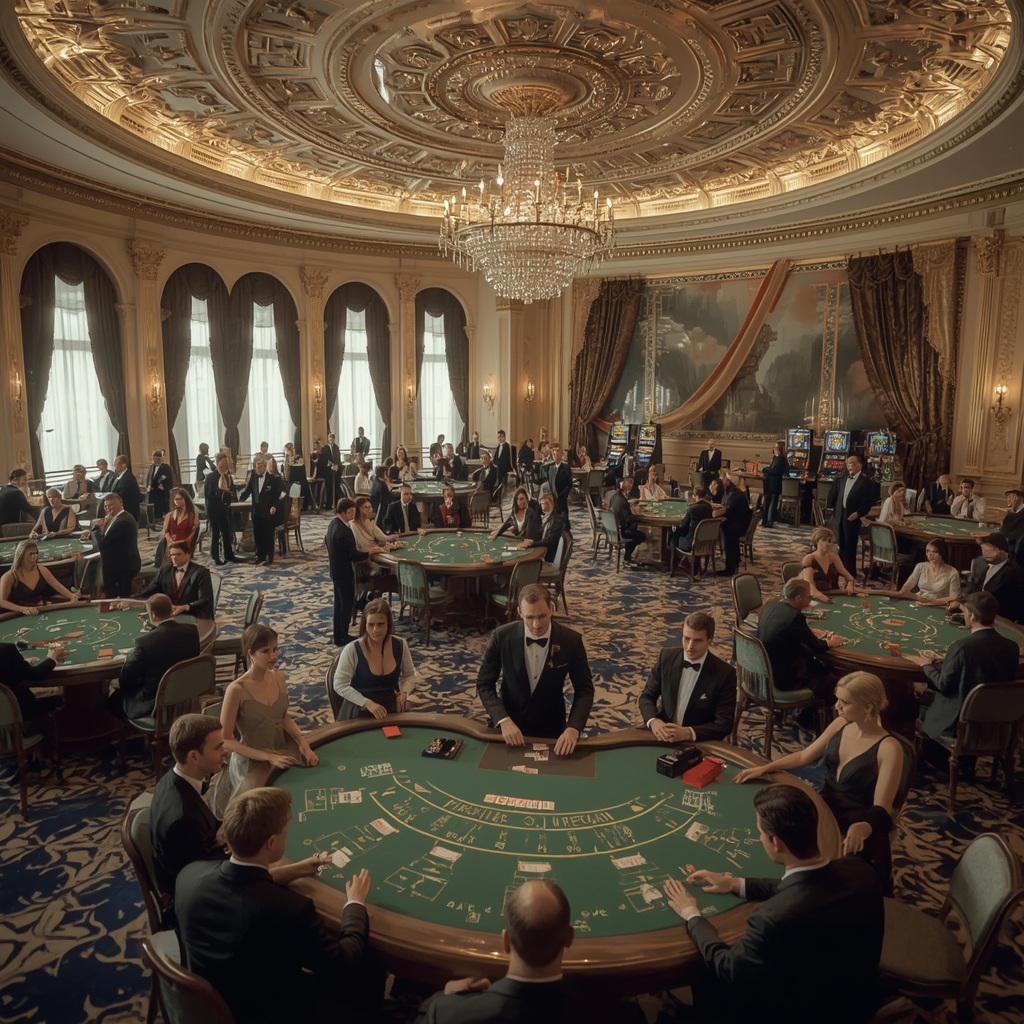 Le casino Azur et le drapeau français