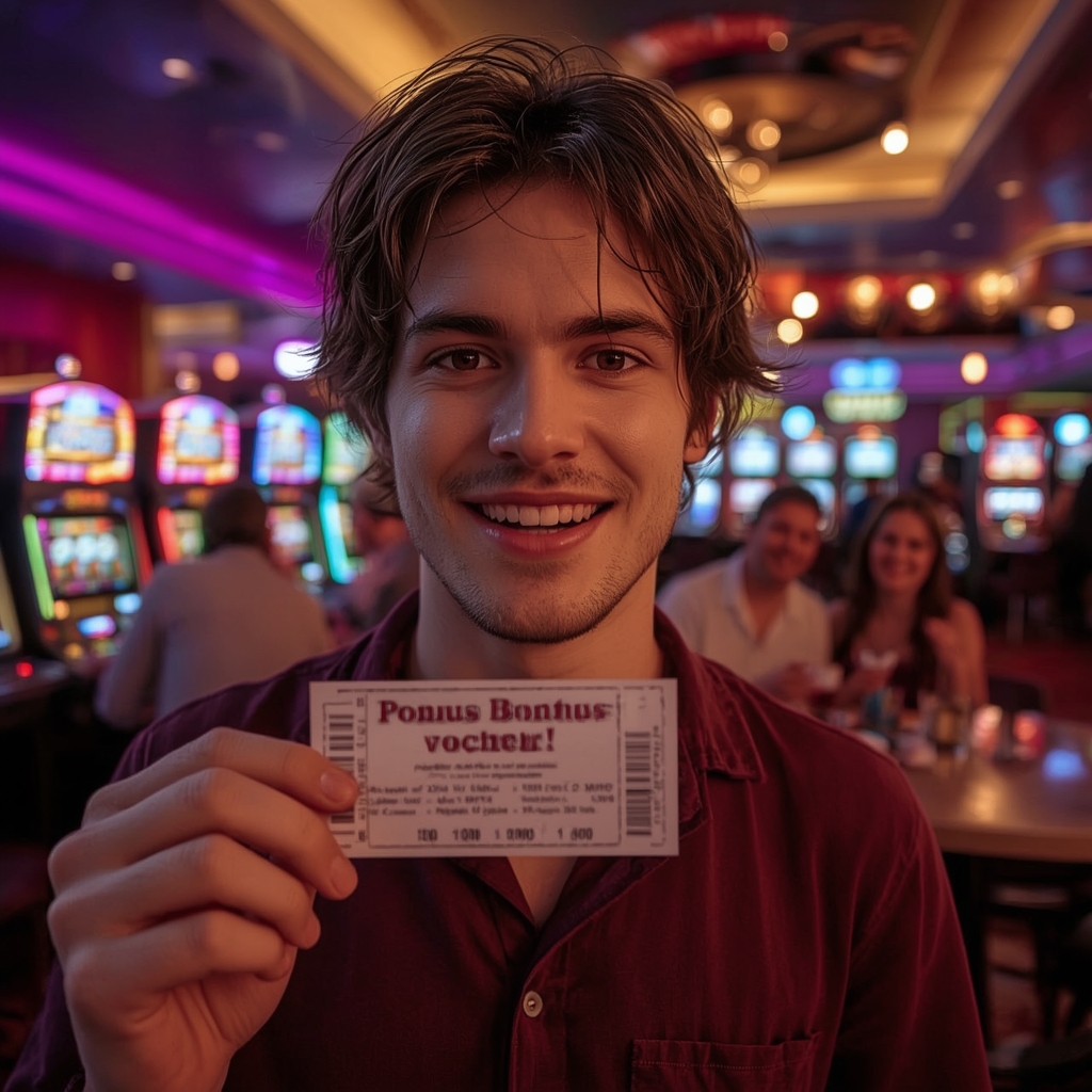 une personne recevant un bonus de casino AZUR CASINO